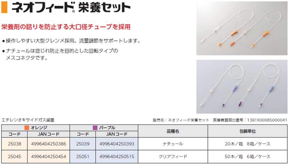 ネオフィード栄養セット ナチュールF｜(株)トップ｜Ch1.PEG｜PDNレクチャー