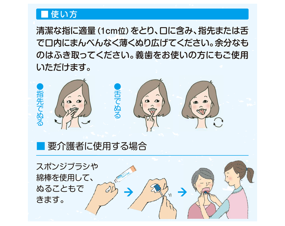 ペプチサル ジェントル  マウスジェルの使い方