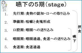 図6　嚥下の5期